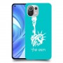 פסל החירות כיסוי מגן קשיח בעיצוב אישי עם השם שלך ל Xiaomi Mi 11 Lite יחידה אחת סקרין מובייל
