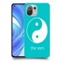 סמל יינג יאנג - סין כיסוי מגן קשיח בעיצוב אישי עם השם שלך ל Xiaomi Mi 11 Lite יחידה אחת סקרין מובייל