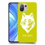 זאב כיסוי מגן קשיח בעיצוב אישי עם השם שלך ל Xiaomi Mi 11 Lite יחידה אחת סקרין מובייל