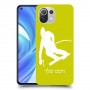 סקִי כיסוי מגן קשיח בעיצוב אישי עם השם שלך ל Xiaomi Mi 11 Lite יחידה אחת סקרין מובייל