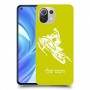 אופנוע שלג כיסוי מגן קשיח בעיצוב אישי עם השם שלך ל Xiaomi Mi 11 Lite יחידה אחת סקרין מובייל