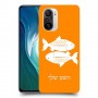 דגים כיסוי מגן קשיח בעיצוב אישי עם השם שלך ל Xiaomi Mi 11i יחידה אחת סקרין מובייל