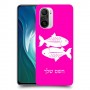 דגים כיסוי מגן קשיח בעיצוב אישי עם השם שלך ל Xiaomi Mi 11i יחידה אחת סקרין מובייל