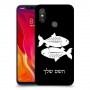 דגים כיסוי מגן קשיח בעיצוב אישי עם השם שלך ל Xiaomi Mi 8 יחידה אחת סקרין מובייל