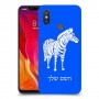 זברה כיסוי מגן קשיח בעיצוב אישי עם השם שלך ל Xiaomi Mi 8 יחידה אחת סקרין מובייל
