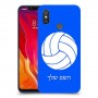 כדורעף - כדור כיסוי מגן קשיח בעיצוב אישי עם השם שלך ל Xiaomi Mi 8 יחידה אחת סקרין מובייל