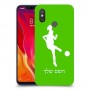 כדורגל - אישה כיסוי מגן קשיח בעיצוב אישי עם השם שלך ל Xiaomi Mi 8 יחידה אחת סקרין מובייל