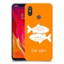 דגים כיסוי מגן קשיח בעיצוב אישי עם השם שלך ל Xiaomi Mi 8 יחידה אחת סקרין מובייל