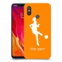 כדורגל - אישה כיסוי מגן קשיח בעיצוב אישי עם השם שלך ל Xiaomi Mi 8 יחידה אחת סקרין מובייל