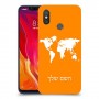 מפת העולם כיסוי מגן קשיח בעיצוב אישי עם השם שלך ל Xiaomi Mi 8 יחידה אחת סקרין מובייל