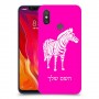זברה כיסוי מגן קשיח בעיצוב אישי עם השם שלך ל Xiaomi Mi 8 יחידה אחת סקרין מובייל