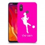 כדורגל - אישה כיסוי מגן קשיח בעיצוב אישי עם השם שלך ל Xiaomi Mi 8 יחידה אחת סקרין מובייל