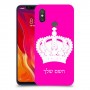 כתר מלכותי כיסוי מגן קשיח בעיצוב אישי עם השם שלך ל Xiaomi Mi 8 יחידה אחת סקרין מובייל