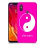 סמל יינג יאנג - סין כיסוי מגן קשיח בעיצוב אישי עם השם שלך ל Xiaomi Mi 8 יחידה אחת סקרין מובייל
