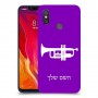 חצוצרה כיסוי מגן קשיח בעיצוב אישי עם השם שלך ל Xiaomi Mi 8 יחידה אחת סקרין מובייל