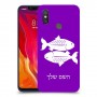 דגים כיסוי מגן קשיח בעיצוב אישי עם השם שלך ל Xiaomi Mi 8 יחידה אחת סקרין מובייל