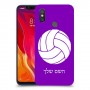 כדורעף - כדור כיסוי מגן קשיח בעיצוב אישי עם השם שלך ל Xiaomi Mi 8 יחידה אחת סקרין מובייל