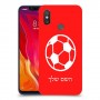 כדורגל - כדור כיסוי מגן קשיח בעיצוב אישי עם השם שלך ל Xiaomi Mi 8 יחידה אחת סקרין מובייל