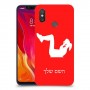 אימון ספורט - אישה כיסוי מגן קשיח בעיצוב אישי עם השם שלך ל Xiaomi Mi 8 יחידה אחת סקרין מובייל
