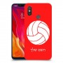 כדורעף - כדור כיסוי מגן קשיח בעיצוב אישי עם השם שלך ל Xiaomi Mi 8 יחידה אחת סקרין מובייל