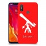 טלסקופ כיסוי מגן קשיח בעיצוב אישי עם השם שלך ל Xiaomi Mi 8 יחידה אחת סקרין מובייל