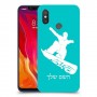 סנובורד כיסוי מגן קשיח בעיצוב אישי עם השם שלך ל Xiaomi Mi 8 יחידה אחת סקרין מובייל