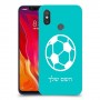 כדורגל - כדור כיסוי מגן קשיח בעיצוב אישי עם השם שלך ל Xiaomi Mi 8 יחידה אחת סקרין מובייל