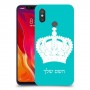 כתר מלכותי כיסוי מגן קשיח בעיצוב אישי עם השם שלך ל Xiaomi Mi 8 יחידה אחת סקרין מובייל