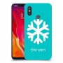 שלג כיסוי מגן קשיח בעיצוב אישי עם השם שלך ל Xiaomi Mi 8 יחידה אחת סקרין מובייל