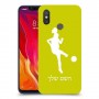 כדורגל - אישה כיסוי מגן קשיח בעיצוב אישי עם השם שלך ל Xiaomi Mi 8 יחידה אחת סקרין מובייל