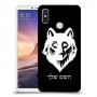 זאב כיסוי מגן קשיח בעיצוב אישי עם השם שלך ל Xiaomi Mi Max 3 יחידה אחת סקרין מובייל