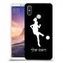 כדורגל - אישה כיסוי מגן קשיח בעיצוב אישי עם השם שלך ל Xiaomi Mi Max 3 יחידה אחת סקרין מובייל