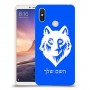 זאב כיסוי מגן קשיח בעיצוב אישי עם השם שלך ל Xiaomi Mi Max 3 יחידה אחת סקרין מובייל
