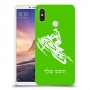 אופנוע שלג כיסוי מגן קשיח בעיצוב אישי עם השם שלך ל Xiaomi Mi Max 3 יחידה אחת סקרין מובייל