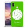 כדורעף - כדור כיסוי מגן קשיח בעיצוב אישי עם השם שלך ל Xiaomi Mi Max 3 יחידה אחת סקרין מובייל