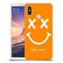 סמיילי כיסוי מגן קשיח בעיצוב אישי עם השם שלך ל Xiaomi Mi Max 3 יחידה אחת סקרין מובייל