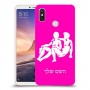 תאומים כיסוי מגן קשיח בעיצוב אישי עם השם שלך ל Xiaomi Mi Max 3 יחידה אחת סקרין מובייל
