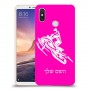 אופנוע שלג כיסוי מגן קשיח בעיצוב אישי עם השם שלך ל Xiaomi Mi Max 3 יחידה אחת סקרין מובייל