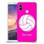כדורעף - כדור כיסוי מגן קשיח בעיצוב אישי עם השם שלך ל Xiaomi Mi Max 3 יחידה אחת סקרין מובייל