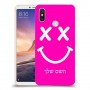 סמיילי כיסוי מגן קשיח בעיצוב אישי עם השם שלך ל Xiaomi Mi Max 3 יחידה אחת סקרין מובייל