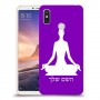 יוגה כיסוי מגן קשיח בעיצוב אישי עם השם שלך ל Xiaomi Mi Max 3 יחידה אחת סקרין מובייל