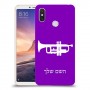 חצוצרה כיסוי מגן קשיח בעיצוב אישי עם השם שלך ל Xiaomi Mi Max 3 יחידה אחת סקרין מובייל