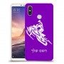 אופנוע שלג כיסוי מגן קשיח בעיצוב אישי עם השם שלך ל Xiaomi Mi Max 3 יחידה אחת סקרין מובייל