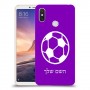 כדורגל - כדור כיסוי מגן קשיח בעיצוב אישי עם השם שלך ל Xiaomi Mi Max 3 יחידה אחת סקרין מובייל