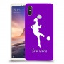 כדורגל - אישה כיסוי מגן קשיח בעיצוב אישי עם השם שלך ל Xiaomi Mi Max 3 יחידה אחת סקרין מובייל
