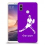 שחקן טניס כיסוי מגן קשיח בעיצוב אישי עם השם שלך ל Xiaomi Mi Max 3 יחידה אחת סקרין מובייל