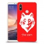 זאב כיסוי מגן קשיח בעיצוב אישי עם השם שלך ל Xiaomi Mi Max 3 יחידה אחת סקרין מובייל