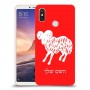 טלה כיסוי מגן קשיח בעיצוב אישי עם השם שלך ל Xiaomi Mi Max 3 יחידה אחת סקרין מובייל