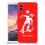 ילד סקייטבורד כיסוי מגן קשיח בעיצוב אישי עם השם שלך ל Xiaomi Mi Max 3 יחידה אחת סקרין מובייל