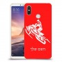 אופנוע שלג כיסוי מגן קשיח בעיצוב אישי עם השם שלך ל Xiaomi Mi Max 3 יחידה אחת סקרין מובייל
